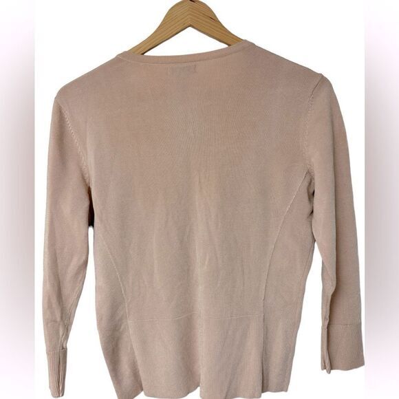 CACHE NUDE METALLIC SEQUIN‎ SIZE SMALL LIGHT CARDIGAN SWEATER TOP - Picture 3 of 5